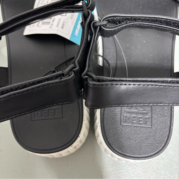 Reef Vista Higher Raya Black Platform Women's Sandals NWT Size 10 Strappy - Picture 8 of 9